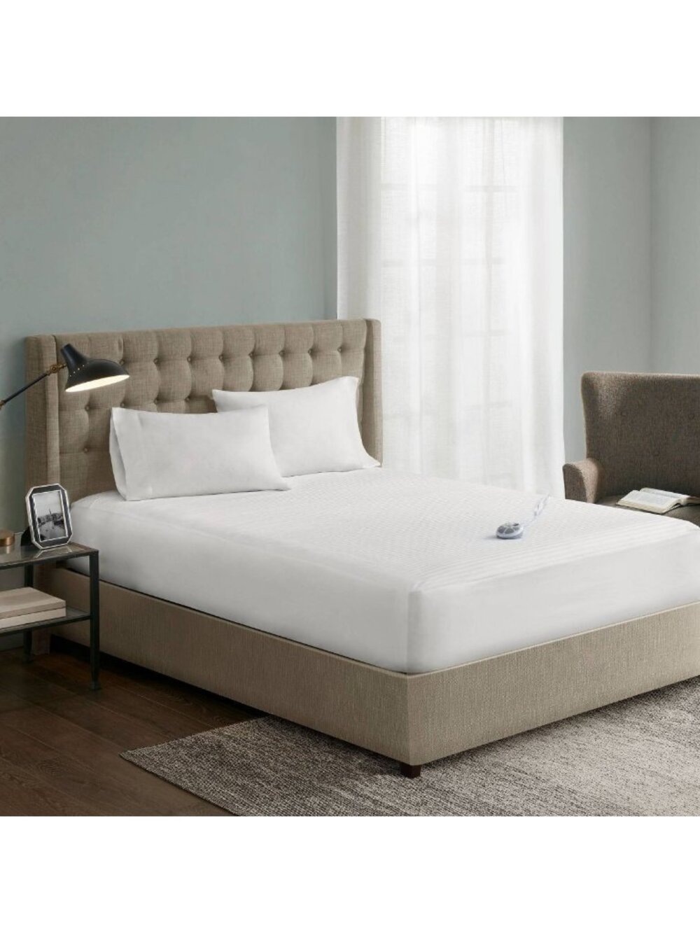 Serta Twin XL Waterproof Electric Heated Mattress Pad: 10 Heat Settings